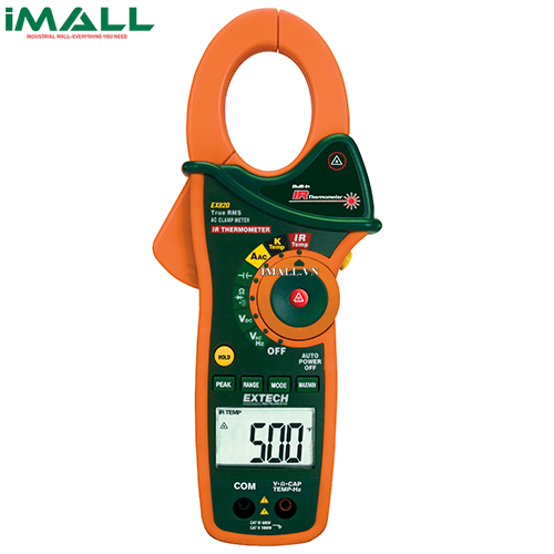 Ampe kìm AC + đo nhiệt độ hồng ngoại EXTECH EX820 (AC 1000A)