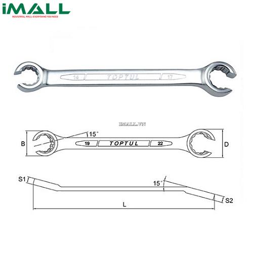 Cờ lê đầu mở 24x27mm TOPTUL AEEA2427