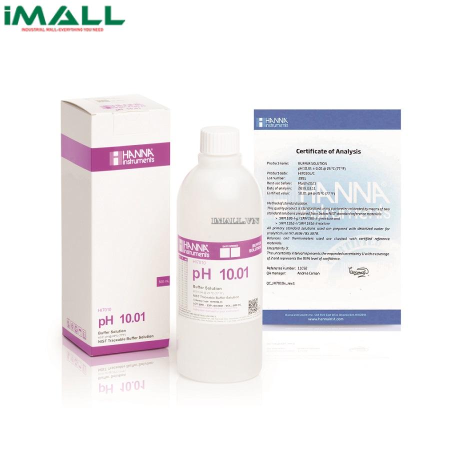 Dung Dịch Hiệu Chuẩn pH 10.01 HANNA HI7010L (Chai 500mL)