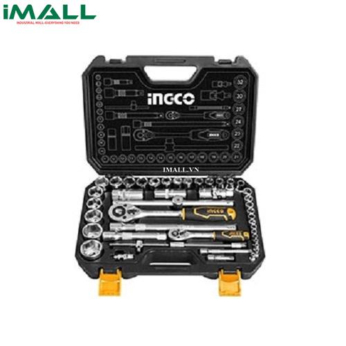 Bộ tuýp (1/2" và 1/4") 44 chi tiết INGCO HKTS42441 (8~32mm)