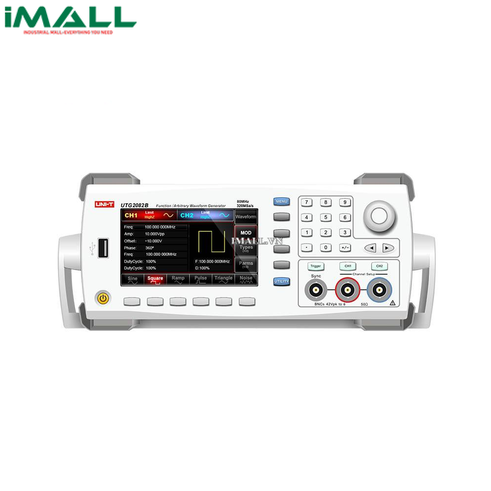 Máy phát xung tùy ý/phát hàm UNI-T UTG2082B (80MHz, 2 kênh, 320MS/s)