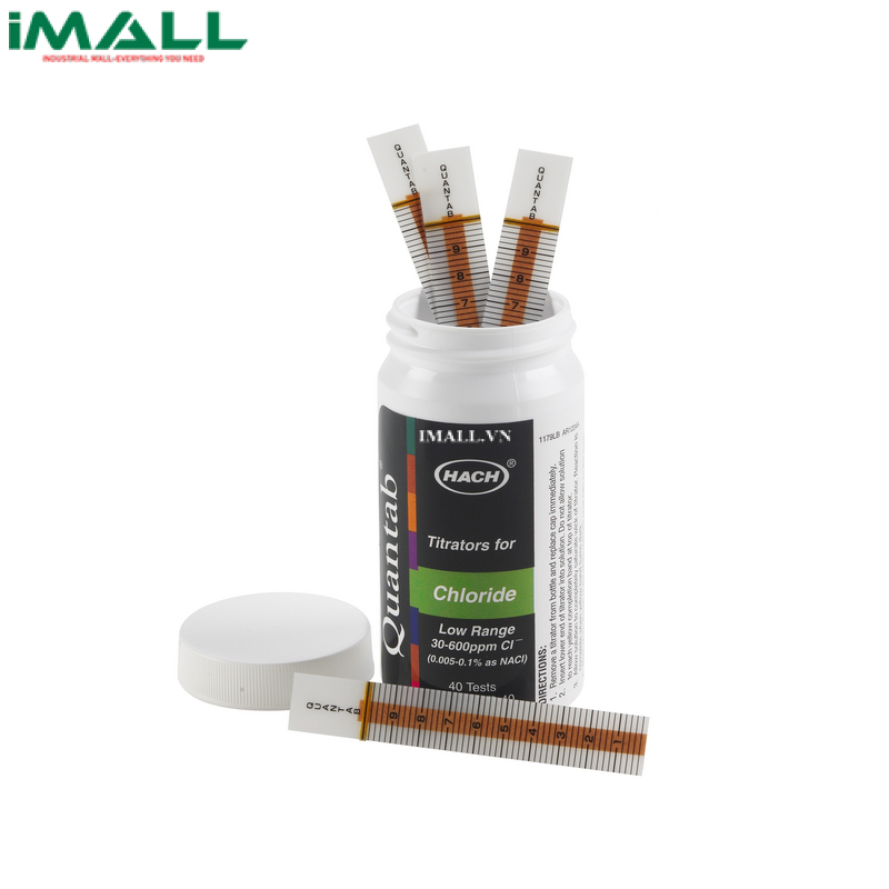 Que đo Clo QuanTab® HACH 2744940 (30-600 mg/L)