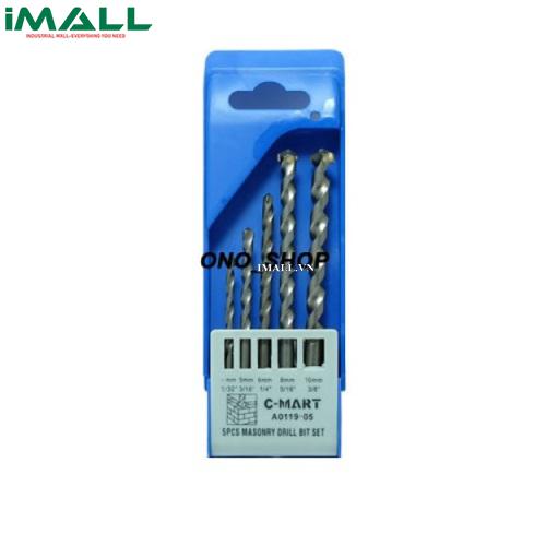 Bộ mũi khoan bê tông 5 chi tiết C-MART CA0119-05
