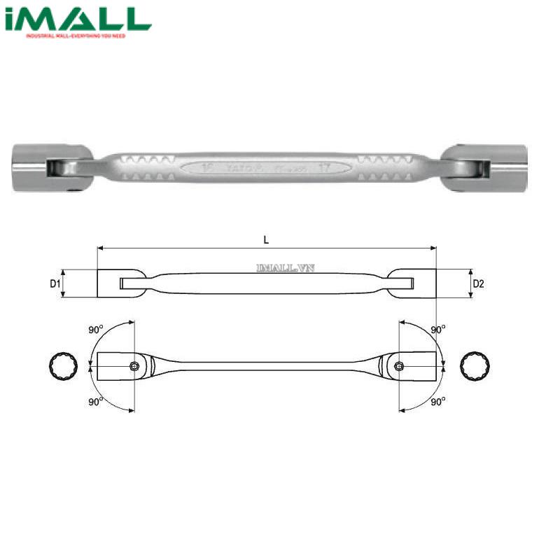 Cờ lê 2 đầu điếu Yato YT-4962 (10x11mm)