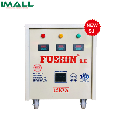 Biến áp 3P cách ly 380V/380V 10KVA-Dây Đồng Fushin S.IICC3P-10K(38/38)