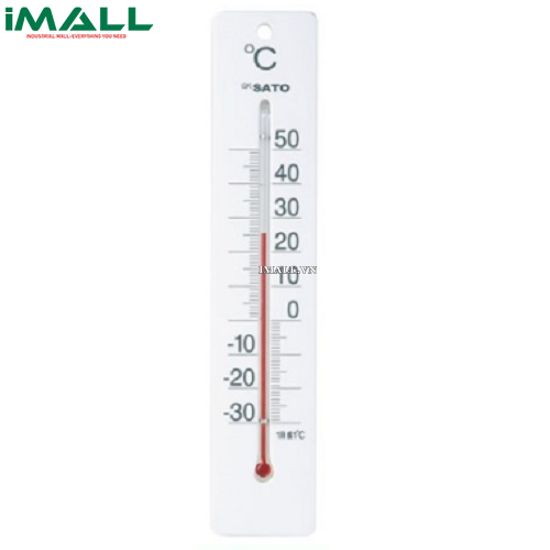 Nhiệt kế thủy ngân skSATO Miluno-DX (1514-00) (-30~50°C) (Màu trắng)