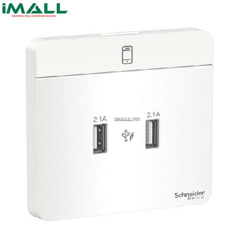 Ổ sạc USB đôi 2.1A Schneider E8332USB_WE_G19