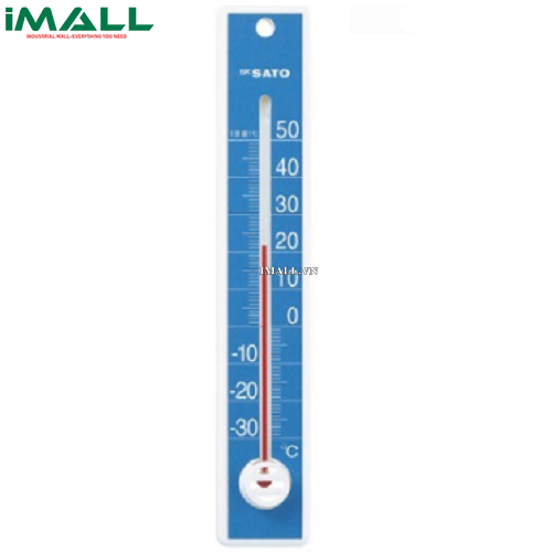 Nhiệt kế thủy ngân skSATO Miluno-PX (1515-30) (-30~50°C) (Màu xanh)