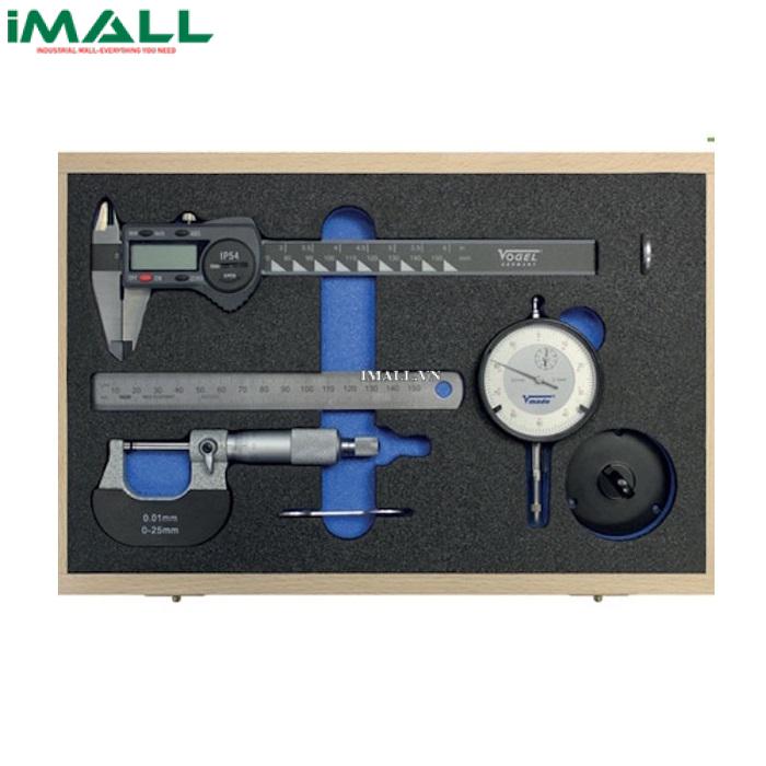Bộ panme thước cặp đồng hồ so, thước lá Vogel 239909
