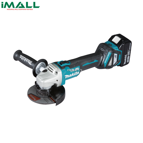 Máy mài góc dùng pin Makita DGA518RTE (125mm/công tắc bóp/AWS/BL) (18V)