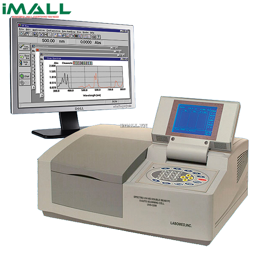 Máy quang phổ tự động hai chùm tia kết nối PC LABOMED UV-Vis Spectro UVD-3200