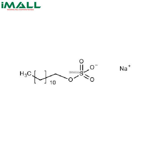 Hóa chất Dodecyl sulfate sodium salt cho xét nghiệm hóa sinh và chất hoạt động bề mặt (C₁₂H₂₅NaO₄S, Chai thủy tinh 50g) Merck 1125330050