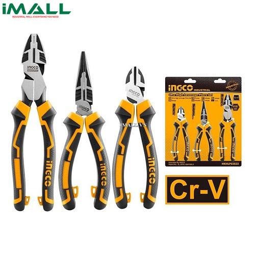 Bộ 3 kìm răng, cắt và nhọn cao cấp INGCO HKHLPS2832