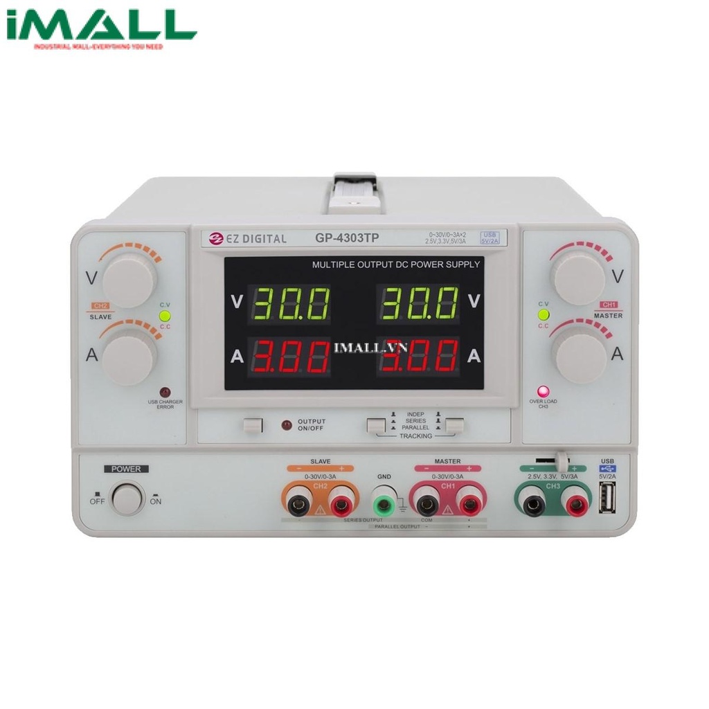 Nguồn một chiều EZ GP-4305TP (5V/2A, 0~+/-30V/5A, 2CH)