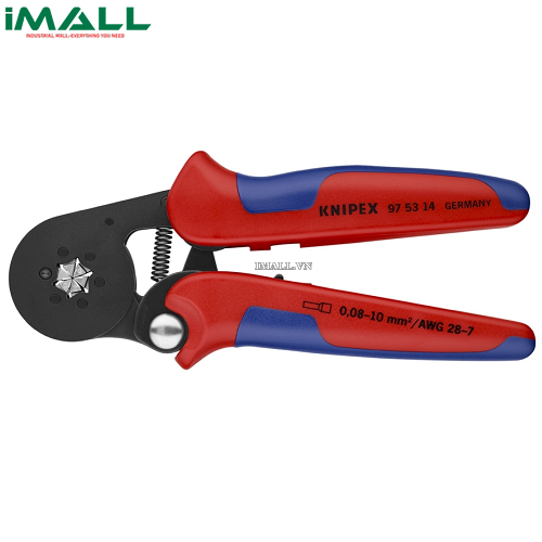 Kìm Bấm Cos Ép Cos Pin Rỗng Wire ferrules 0.08 - 16 mm² Knipex 97 53 14
