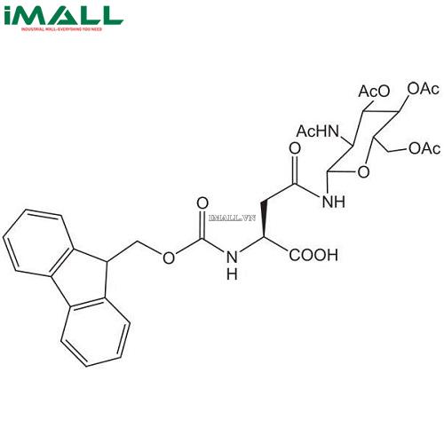 Hóa chất Fmoc-Asn(Ac₃AcNH-ß-Glc)-OH (C₃₃H₃₇N₃O₁₃; Chai nhựa 100 mg) Merck 8521358100