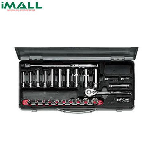 Bộ đầu khẩu vặn ốc KTC TB3X20 (3/8”, 26 chi tiết)
