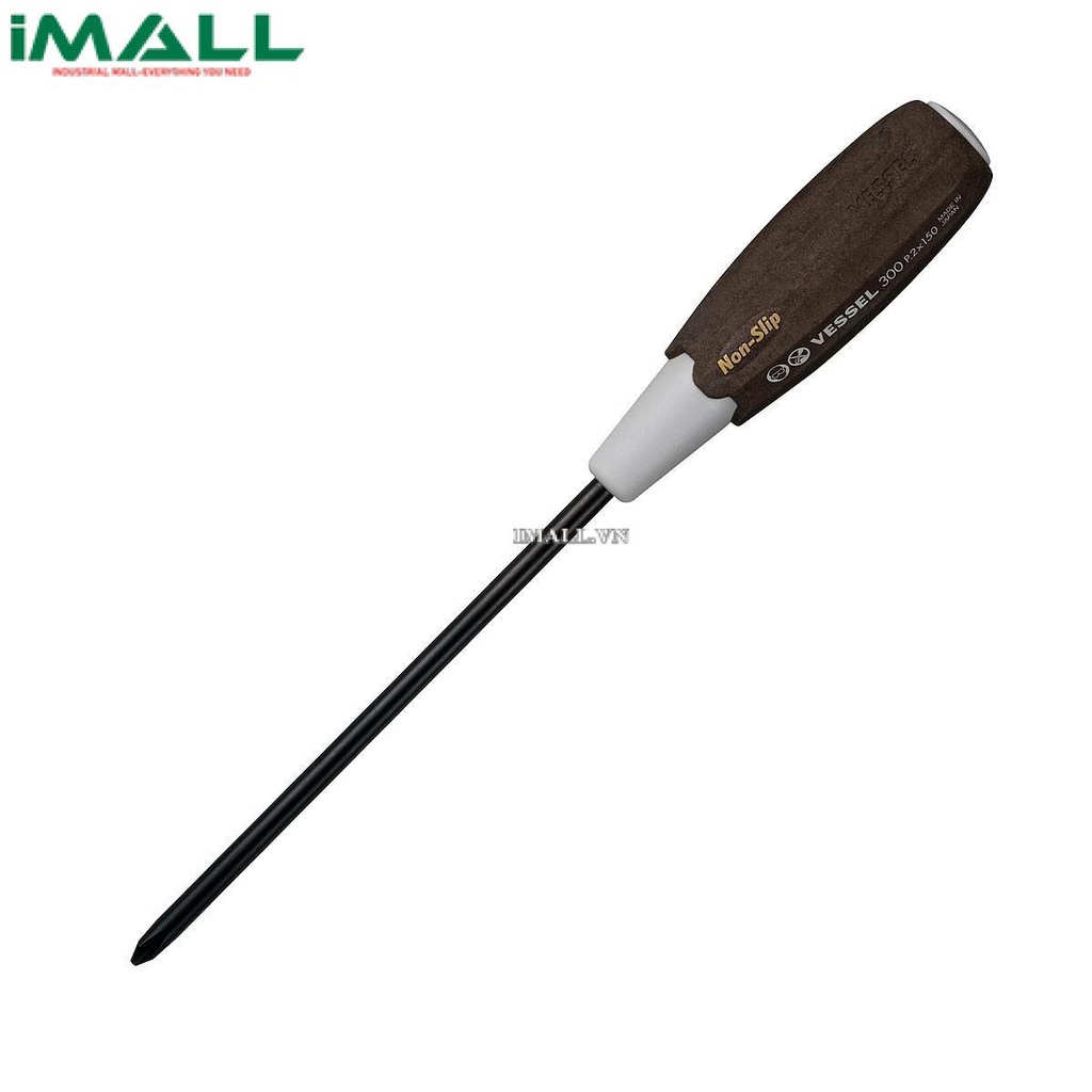 Tô vít 4 cạnh cán gỗ chống trượt Vessel 300 (No.2x150mm)