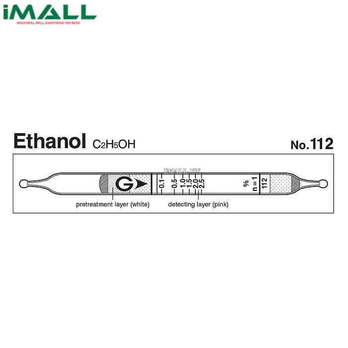 Ống dò đo nhanh Ethanol C2H5OH Gastec 112 (0,01 ~ 7,5%)