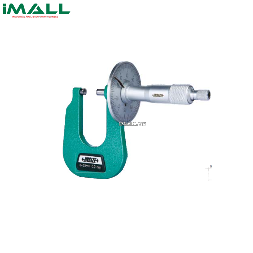 Panme đo độ dày tấm kim loại cơ khí INSIZE 3263-50B (0-50mm/0.01mm)