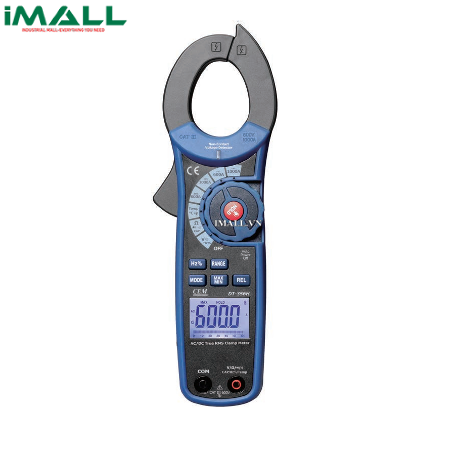 Ampe kìm AC/DC CEM DT-356H (True RMS, AC/DC 1000A, 600V)