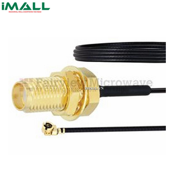 Cáp SMA Female Bulkhead - UMCX 2.5 Plug Fairview FMCA1000 (0.81mm Coax; 6 GHz )