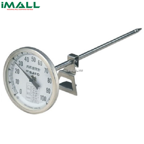 Nhiệt kế hiển thị kim đo thịt (khi nấu) skSATO 1722-00 (0~100°C, ±1°C)