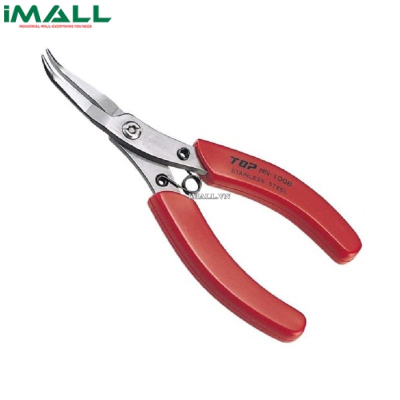Kìm nhọn không gỉ mũi cong có răng cưa TOP KOGYO NN-100BN