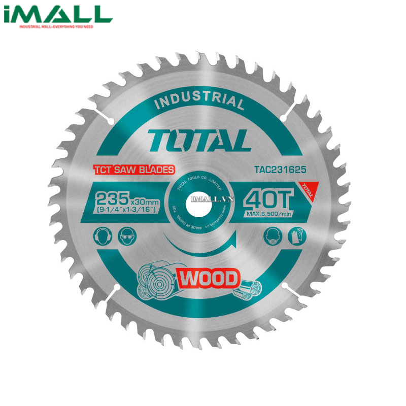 Lưỡi cưa gỗ hợp kim (210mm) 24 răng Total TAC231521
