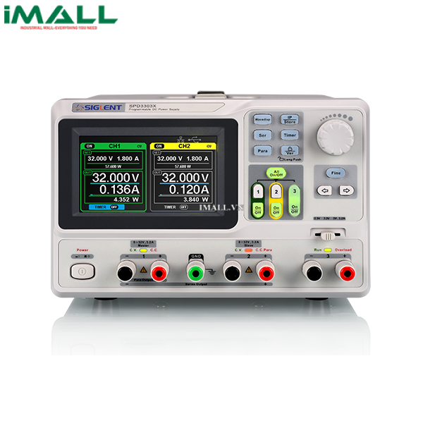 Nguồn DC lập trình SIGLENT SPD3303X-E (3CH; 32V/3.2A)