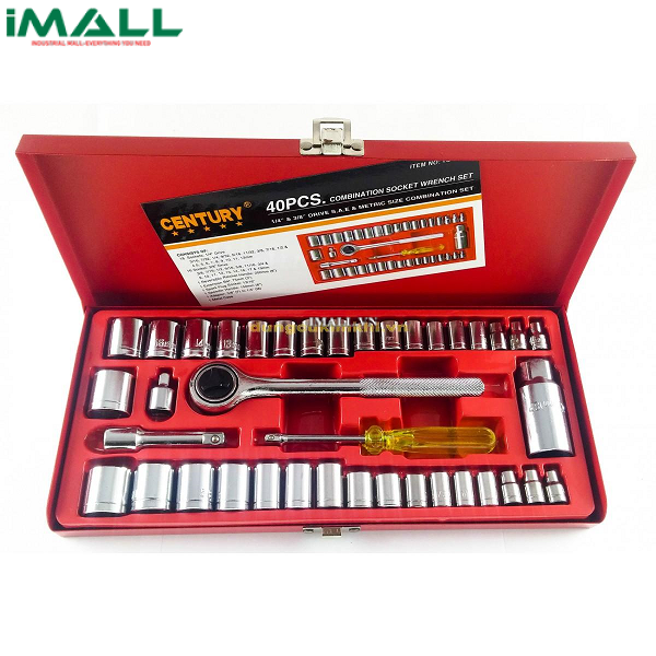 Bộ Tuýp 40 Chi Tiết CENTURY TS-23407 (1/4" &amp; 3/8")