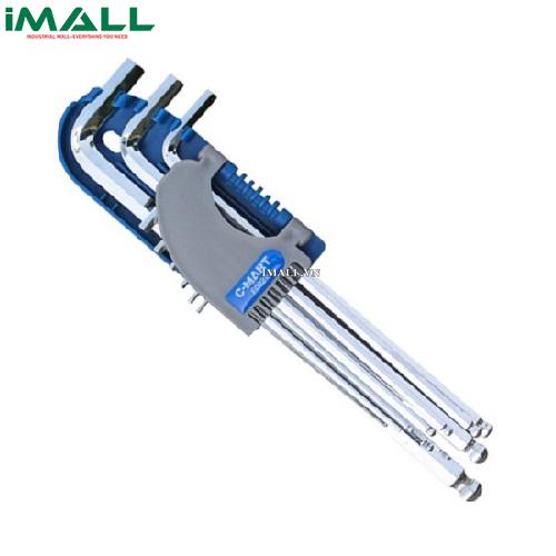 Bộ lục giác đầu bi 9 cây hệ mm  C-MART F0021
