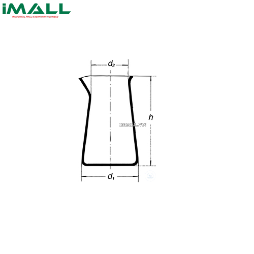 Cốc đong Philips thấp thành WITEG 5 505 002 (250ml; 10 cái)
