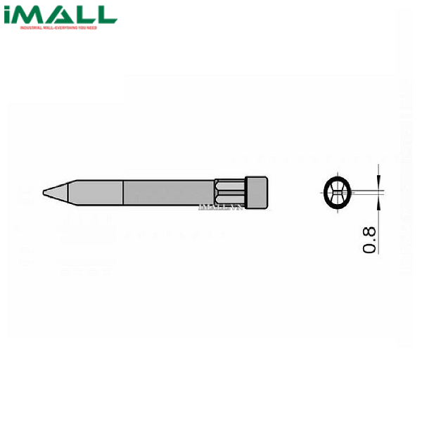 Đầu típ dùng cho máy hàn thiếc Weller THM A (T0054490499)