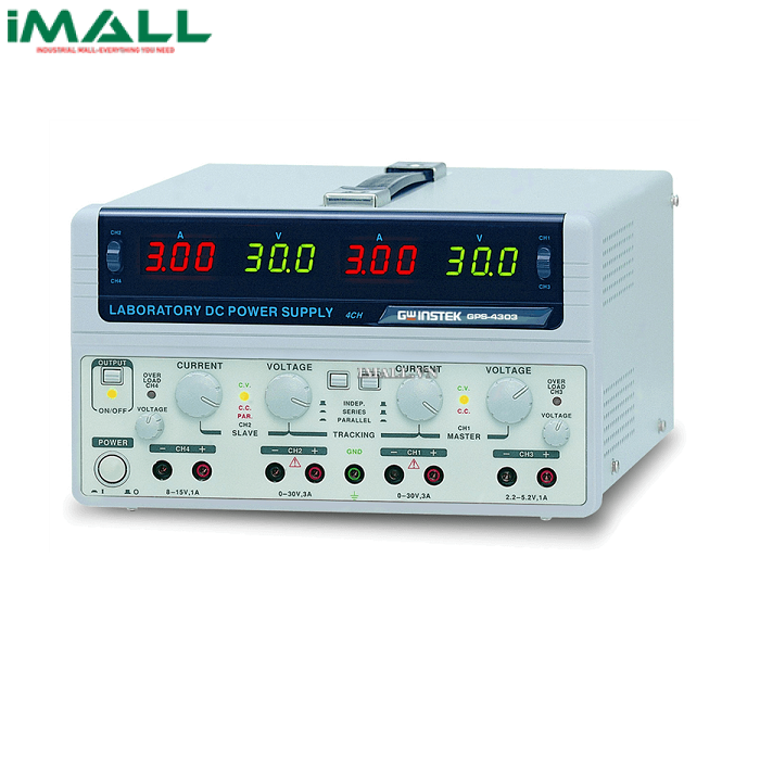 Nguồn DC tuyến tính 4 đầu ra GW instek GPS-4303 (30V, 3A, 4CH)