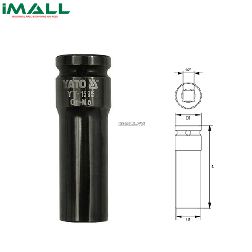Tuýp mở ống bu lông dài chống trượt Yato YT-1589 (1/2", 11mm)