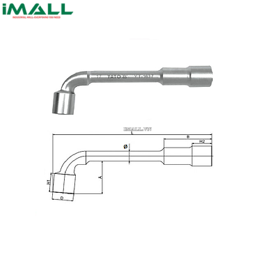 Cờ lê điếu chữ L 2 đầu lục giác Yato YT-1641 (21mm)