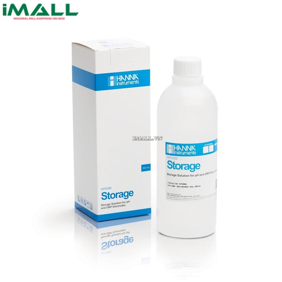 Dung Dịch Bảo Quản Điện Cực pH và ORP HANNA HI70300L (Chai 500mL)
