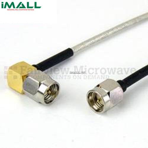Cáp SMA Male - RA SMA Male Fairview SCA47086 (RG-405FL Coax; 10 GHz )