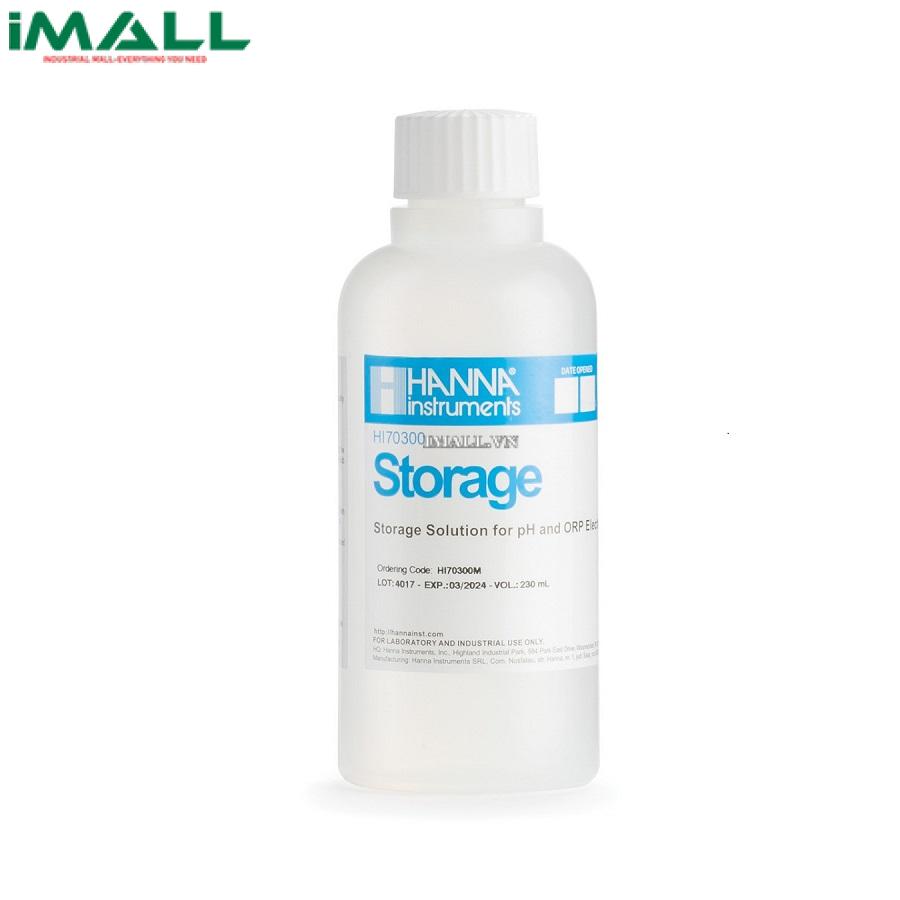 Dung Dịch Bảo Quản Điện Cực pH và ORP HANNA HI70300M (Chai 230mL)
