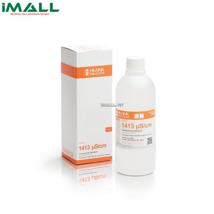 Dung Dịch Hiệu Chuẩn Độ Dẫn (EC) 1413 µS/cm HANNA HI7031L (Chai 500mL)