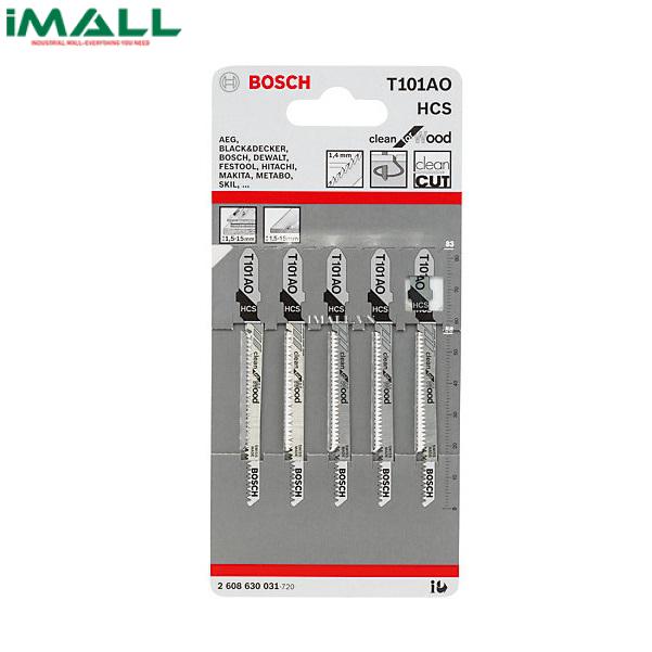 Bộ 5 lưỡi cưa lọng cho gỗ T 101 AO BOSCH 2608630031