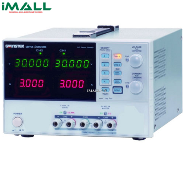 Nguồn DC lập trình tuyến tính 2 đầu ra GW instek GPD-2303S (30V, 3A, 2CH)