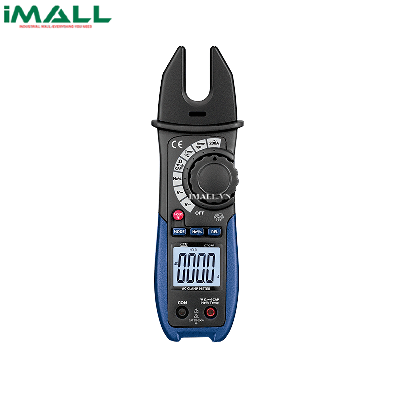 Ampe kìm kiểu hàm mở AC CEM DT-370 (200A AC)
