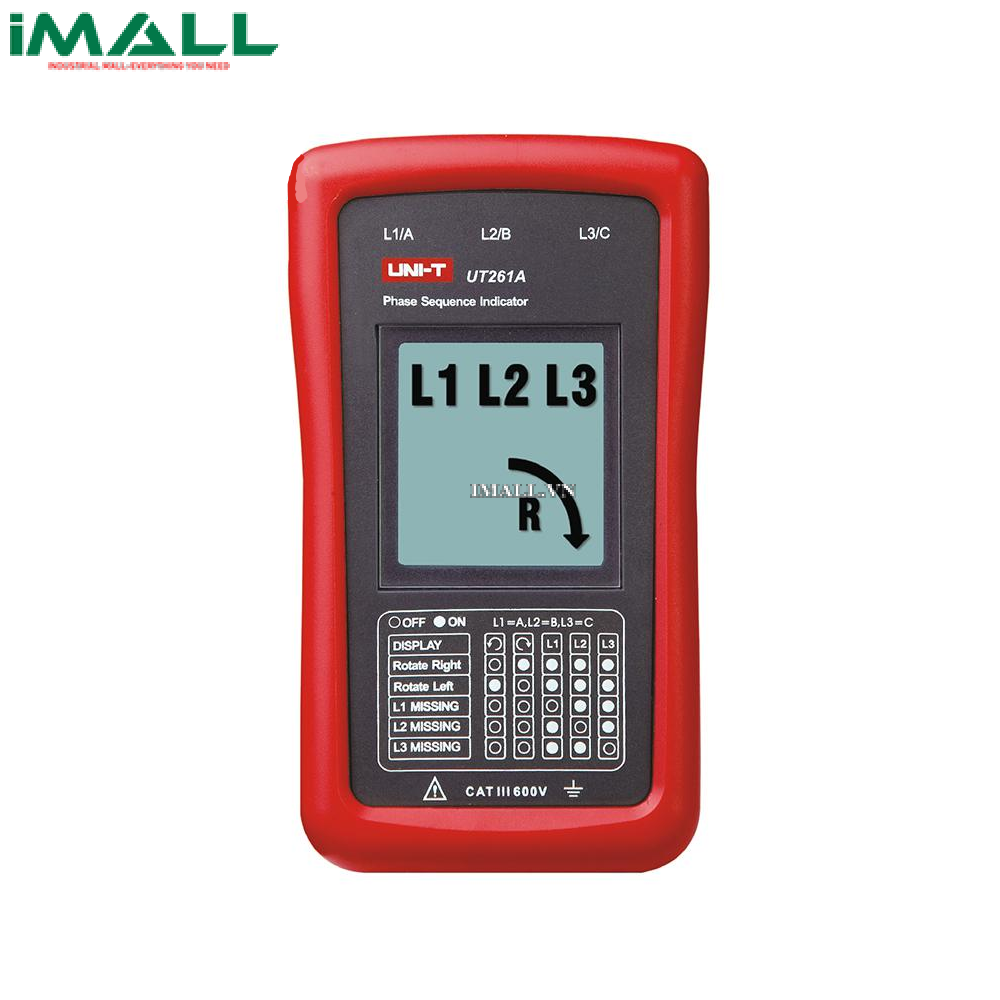 Thiết bị chỉ thị pha và chiều quay động cơ UNI-T UT261A (LCD)