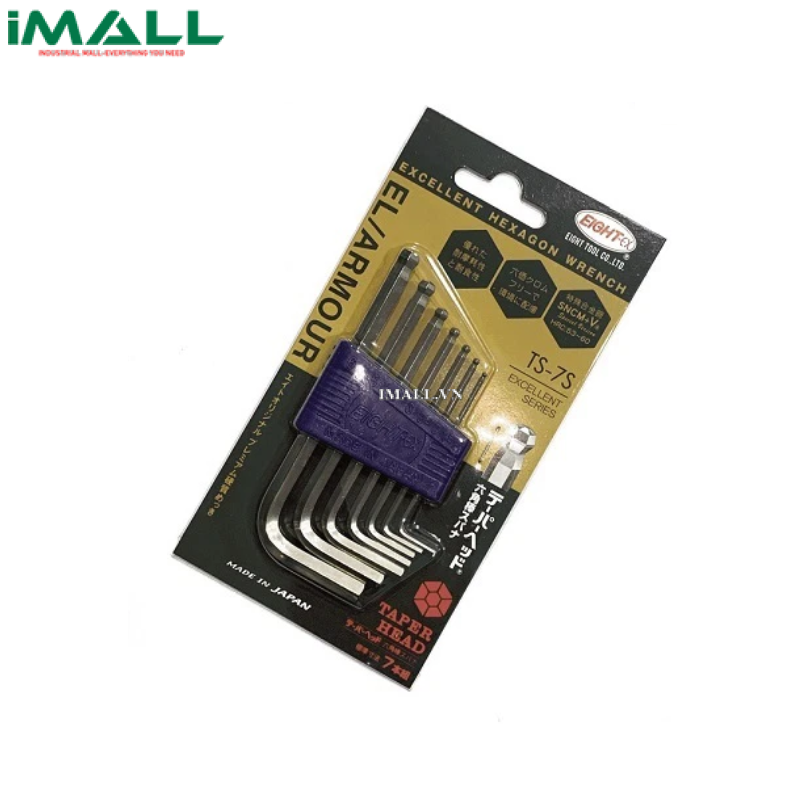 Bộ lục giác ngắn EIGHT TS-7S (7 cái, 1.5~6mm)