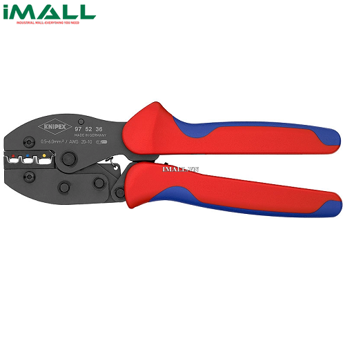 Kìm Bấm Cos PreciForce® Ép Cos Nối Chân Nhựa 0.5 - 6.0mm² Knipex 97 52 36