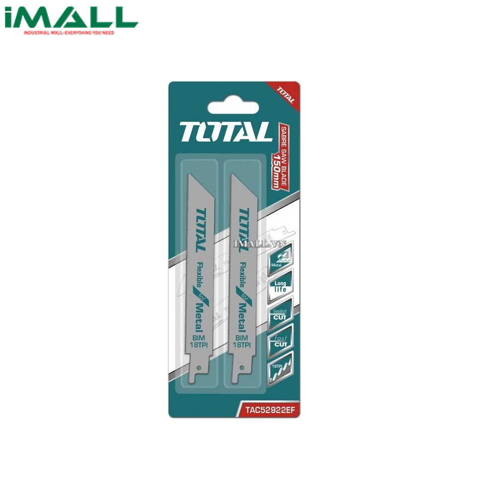 Lưỡi cưa kim loại cho máy cưa kiếm Total TAC52922EF (150mm)