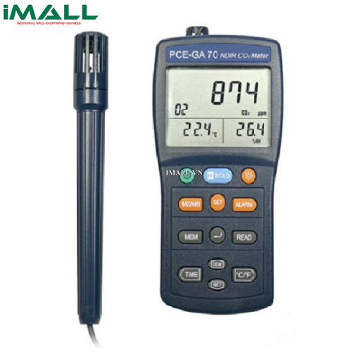 Máy đo khí CO2, nhiệt độ, độ ẩm PCE-GA 70