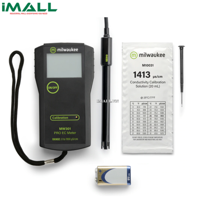 Máy đo EC cầm tay MILWAUKEE MW301 (Pro) (0~1990 µS/cm)